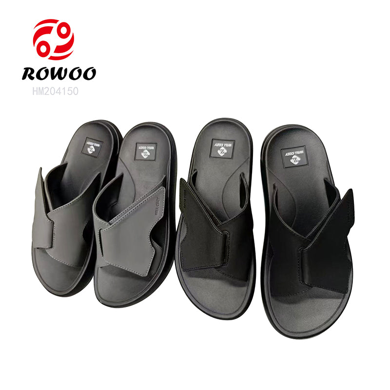 HUMMOO Men's Adjustable Strap Slide Sandals