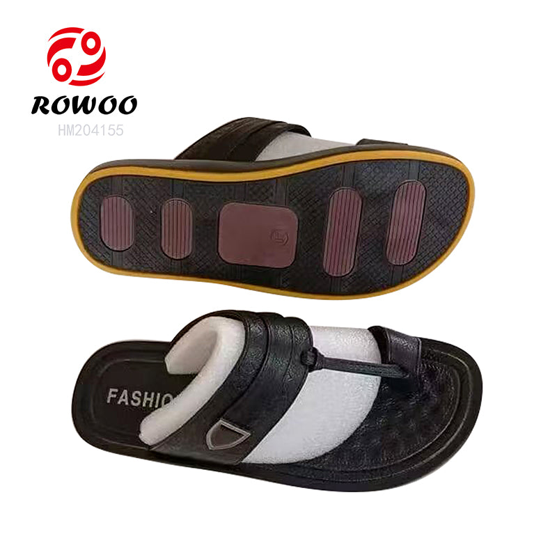 HUMMOO Men's Fashion Toe Loop Slide Sandals
