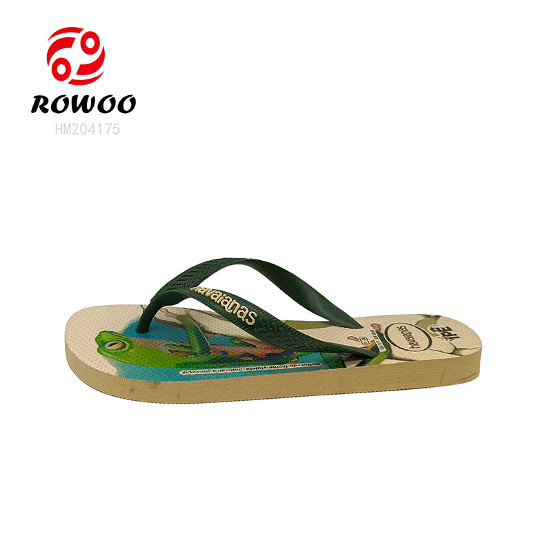 Lizard Print Casual Flip Flops