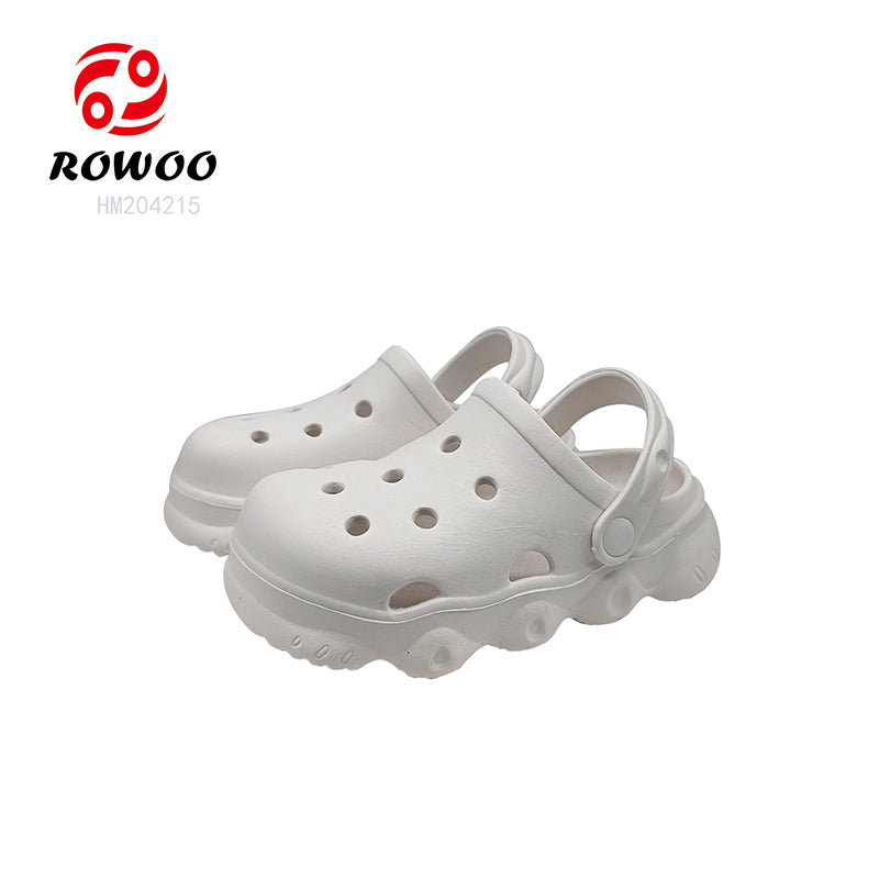 White Chunky Platform EVA Clogs