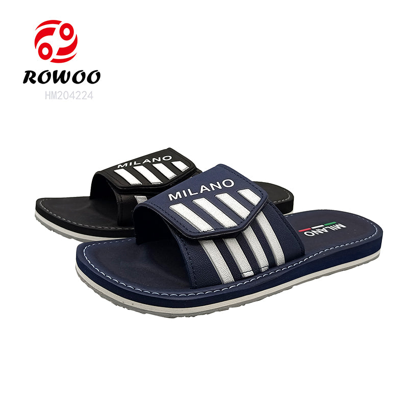 Milano Stripe Adjustable Men's Slides