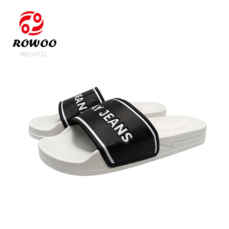 Black & White "JEANS" Print Slides