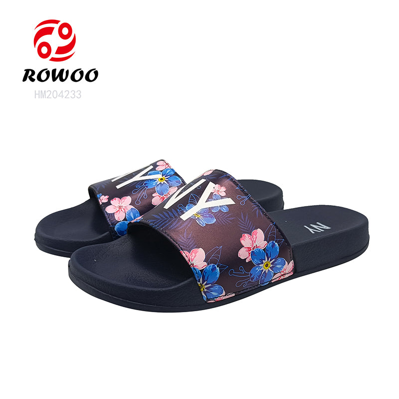 Floral Print Women's Slides