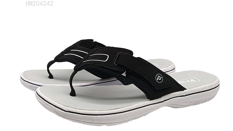 HUMMOO Men's Adjustable Strap Flip Flops