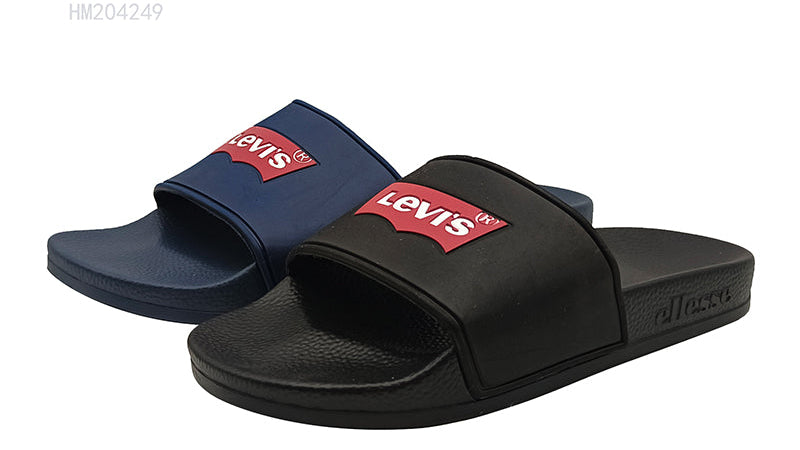 HUMMOO Men's Logo Print Slide Sandals