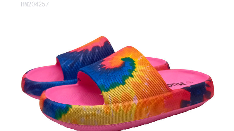 Women's Tie-Dye Thick Slides Wholesale