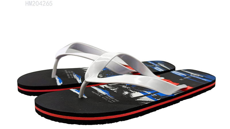 Men's Printed Beach Flip Flops
