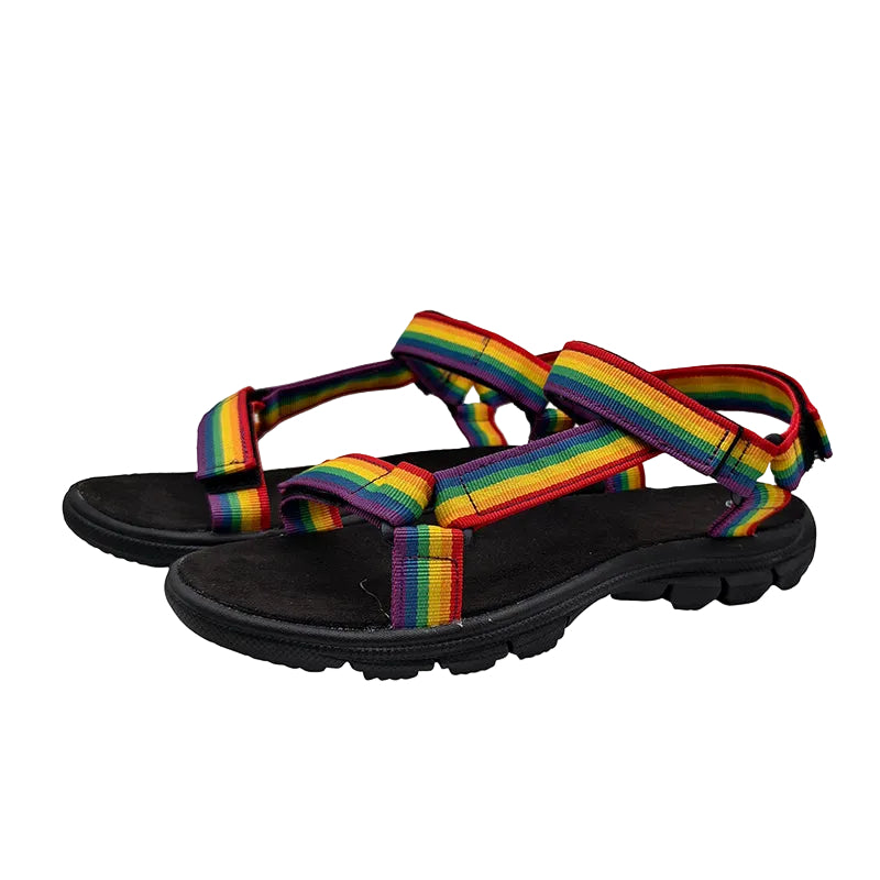 Rainbow Strap Sandals