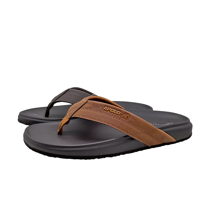 Branded Brown Flip Flops
