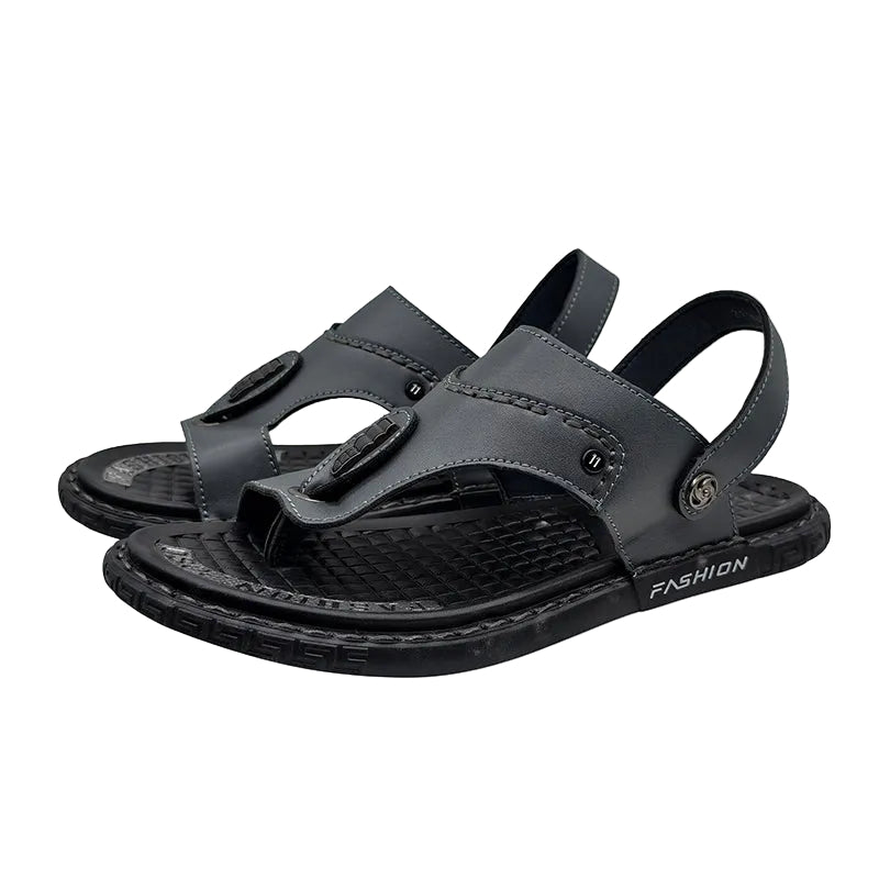 Grey Men Flip Style Sandals
