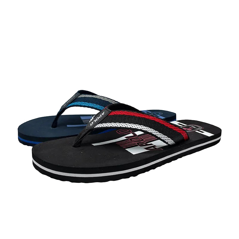 Stripe Webbing Flip Flops