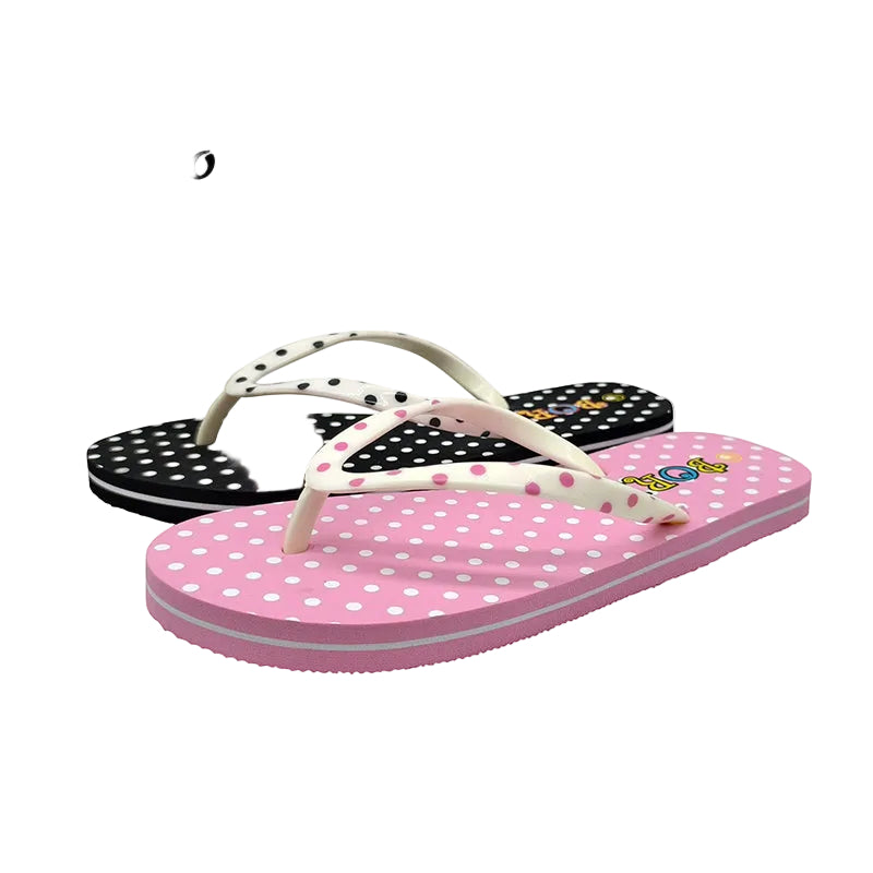 Polka Dot Flip Flops