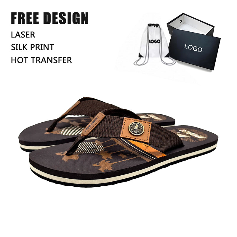 Men Printed Flip Flops