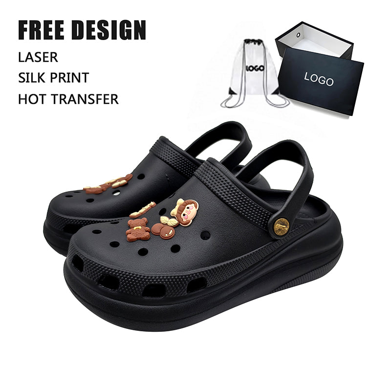 Cartoon Charm Platform Clog