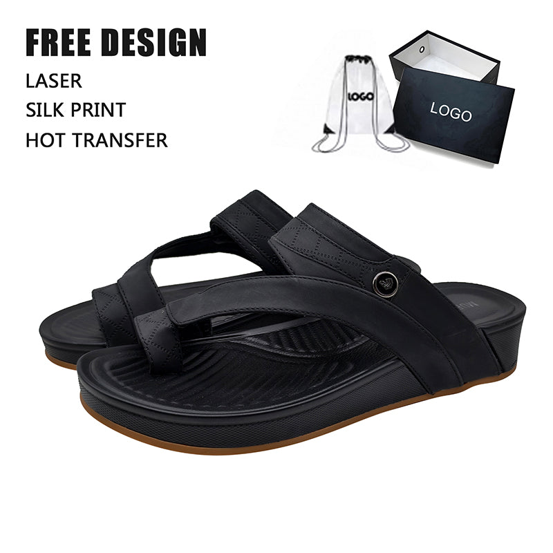 Button Wedge Flip Slides