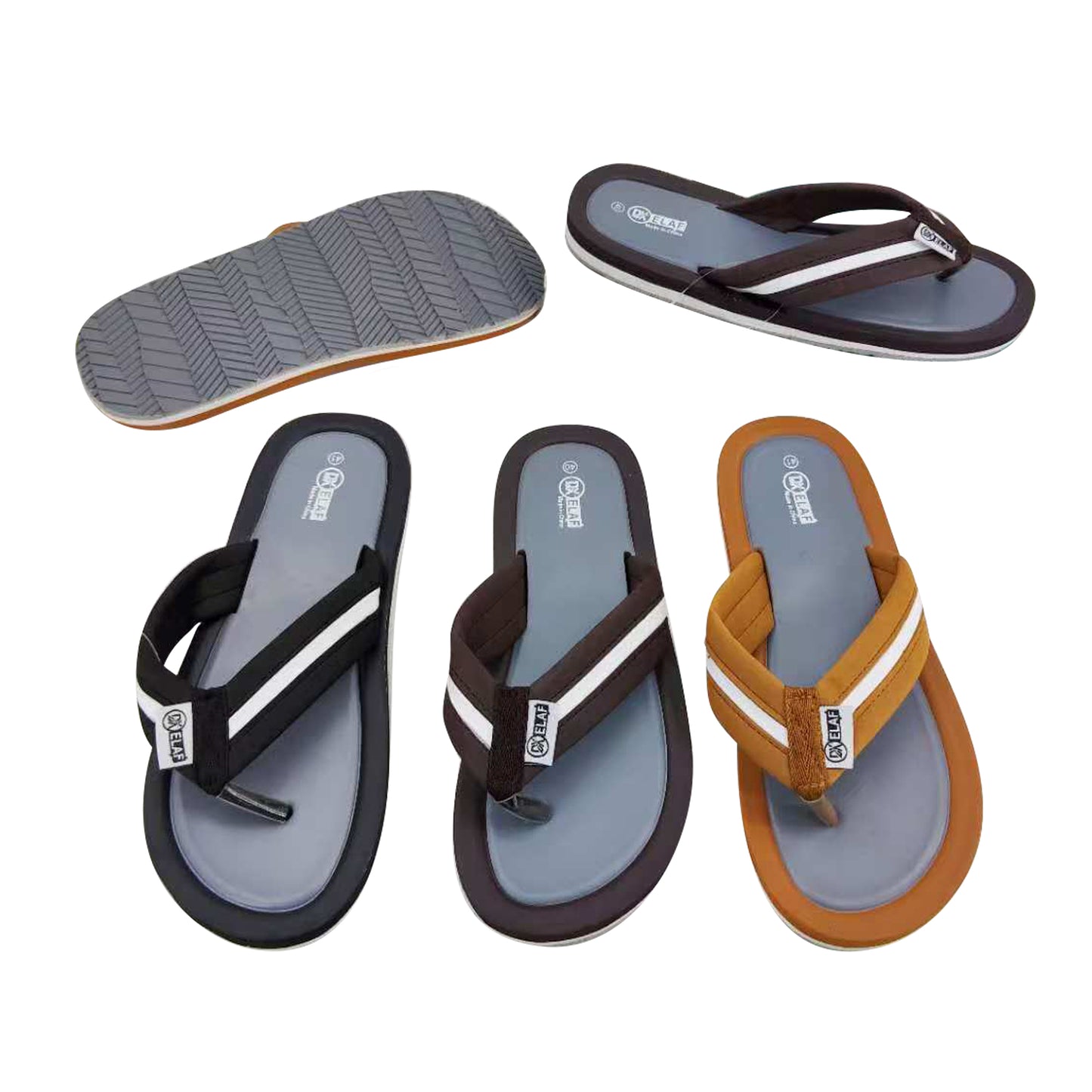 Three Tone Casual EVA Beach Thong Sandals