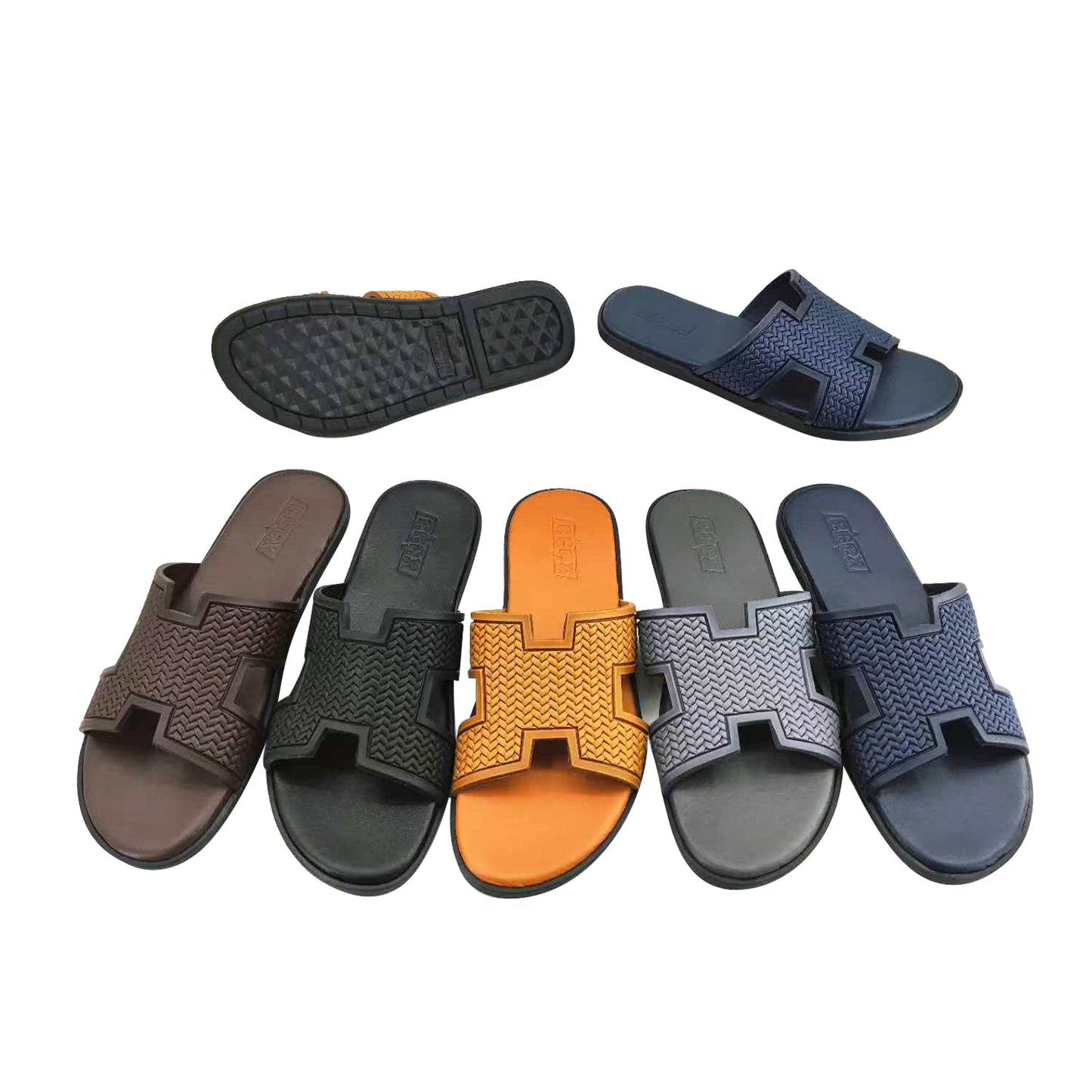 Diamond Anti-Slip Sole Luxury Mens Slippers