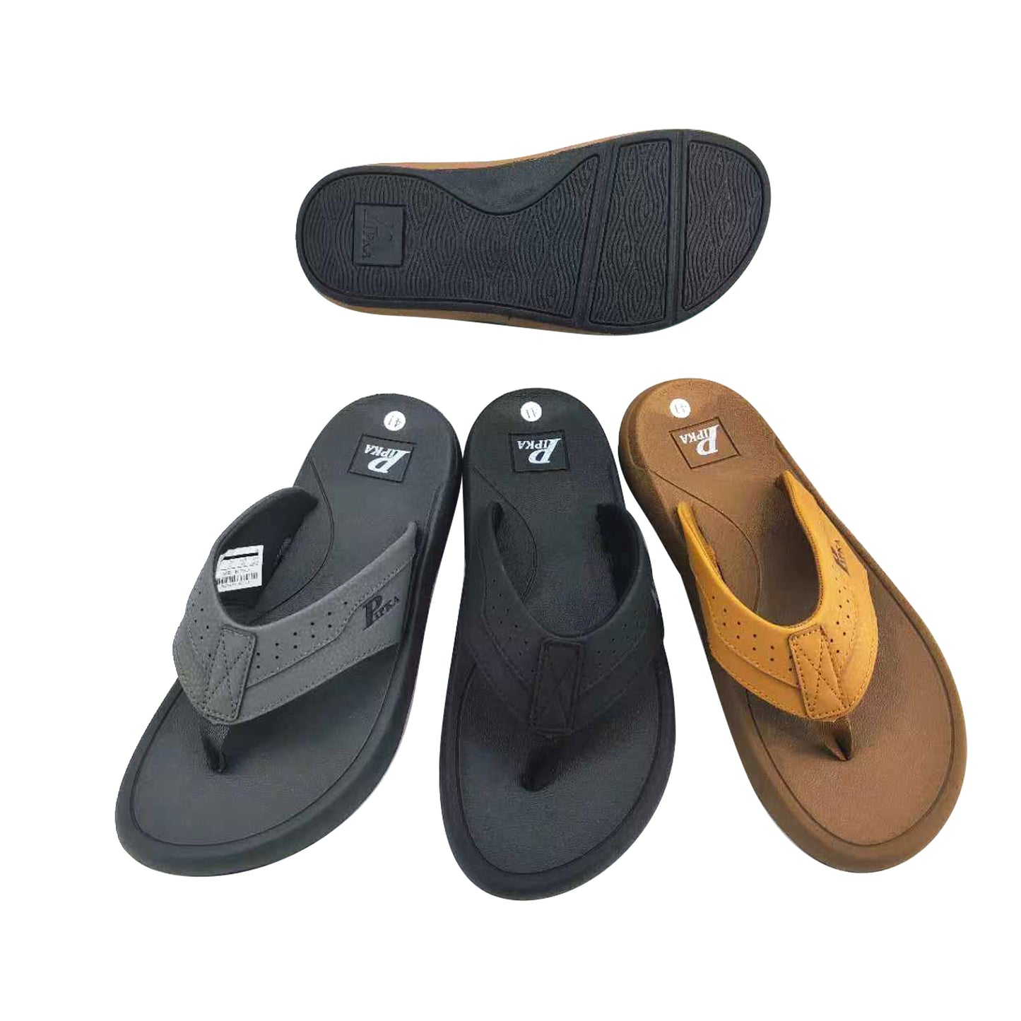 Logo Platform Thong Sandals