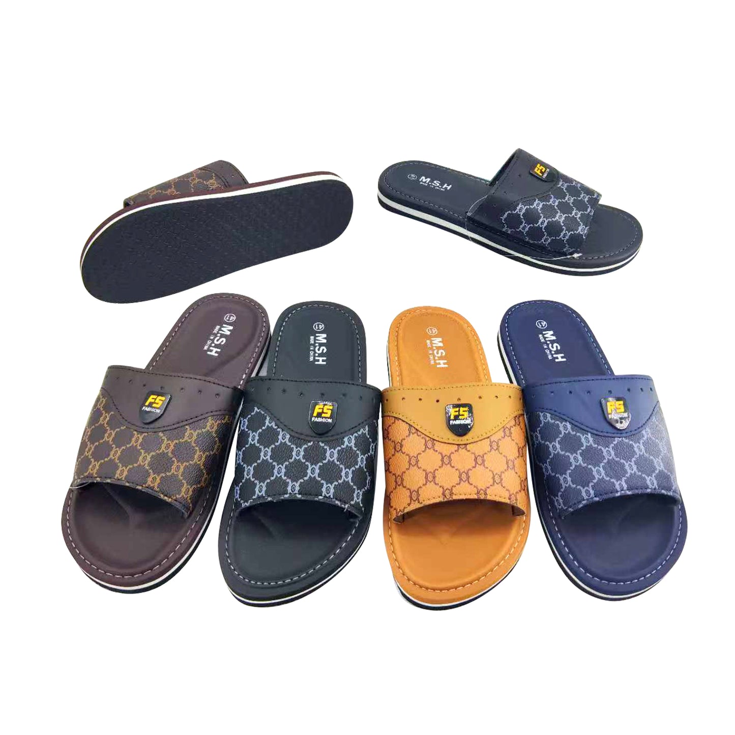 Men Printed Slide Sandals