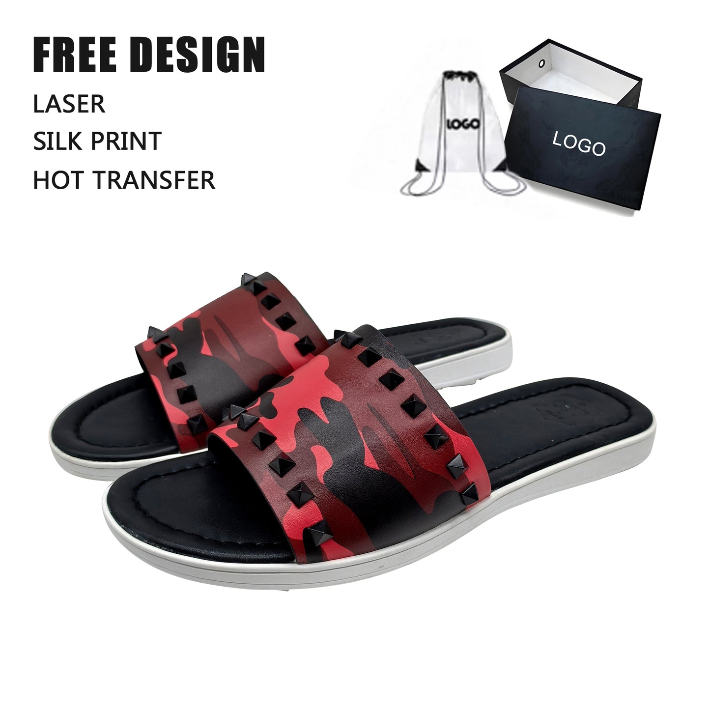 Camouflage Rivet Custom Slides