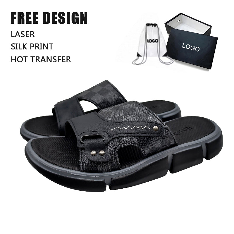 Checker Platform Men Slides