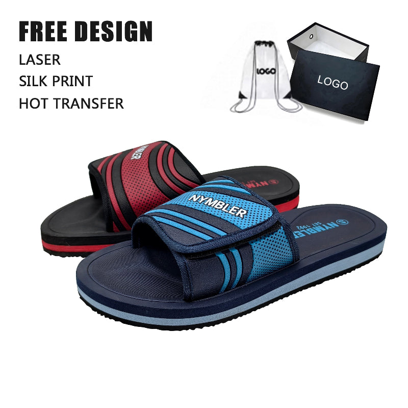 Striped Adjustable Sandals