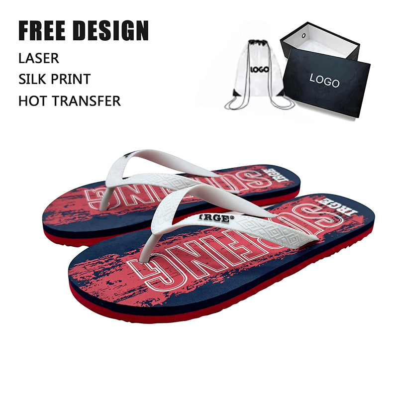 Vintage Letter Print Flip Flops Bulk