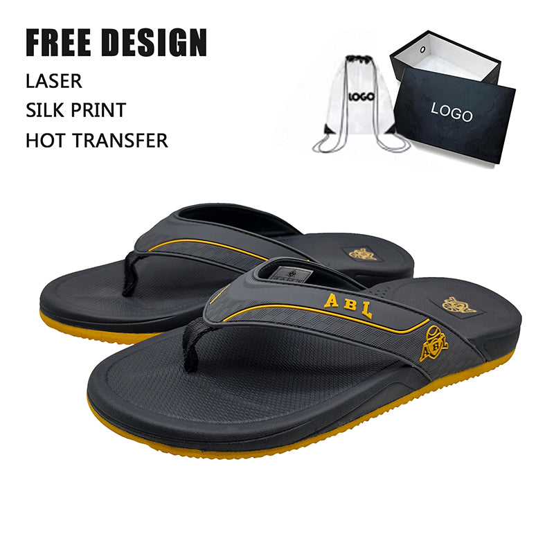 Men Custom Logo Flip Flops