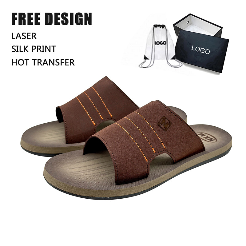 Stripe Men Slide Sandals