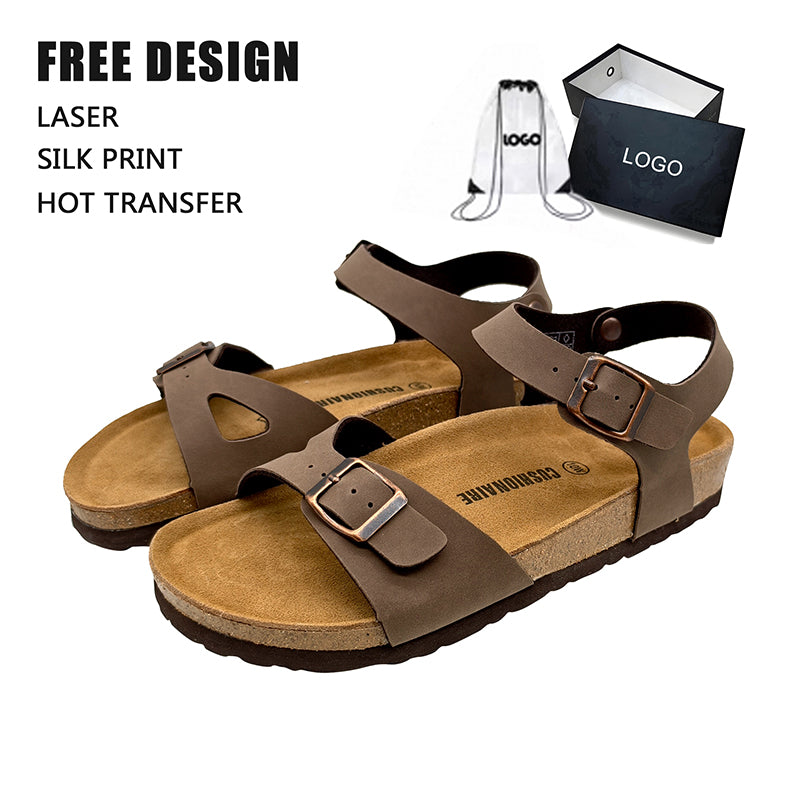 Two Buckle Cork Sandals