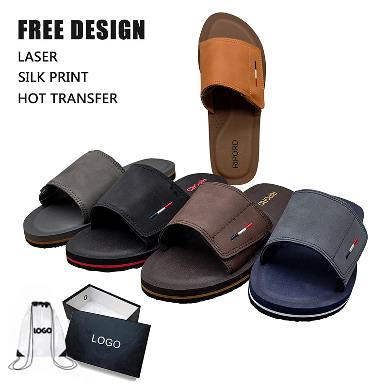 Adjustable Strap Slide Sandals