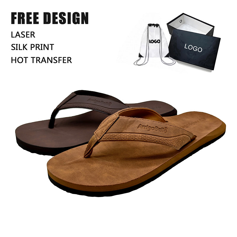 Vintage Leather Flip Flops