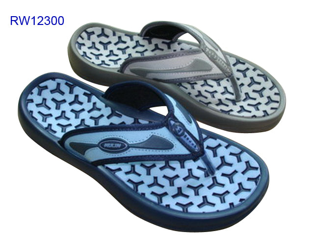 Faux Leather Strap Casual Thong Sandals