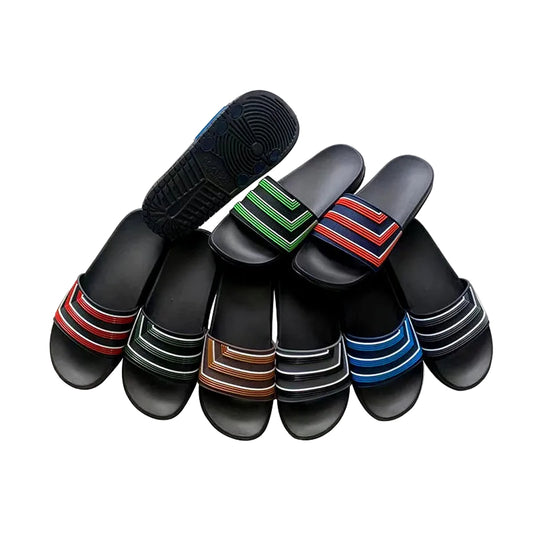 Factory Direct Men's Casual Stripe Slides