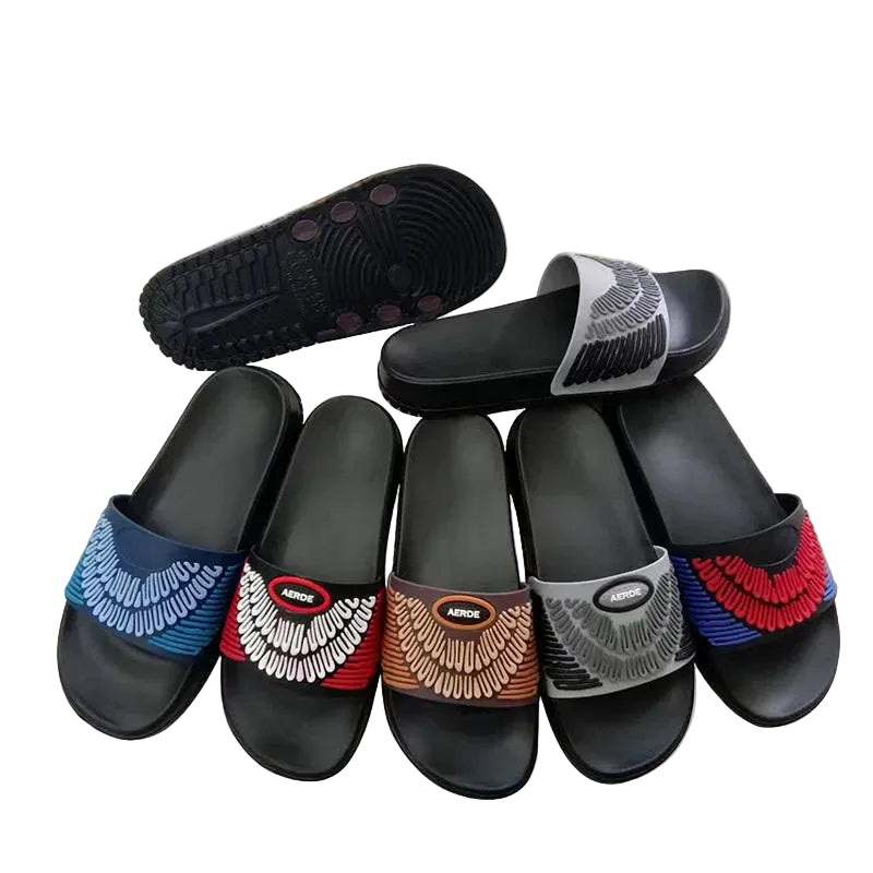 Wholesale Men's Non-slip Wing Print Slides