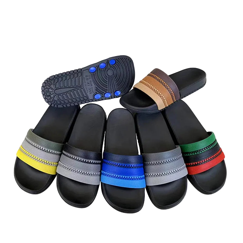 Color Block Couple Slides
