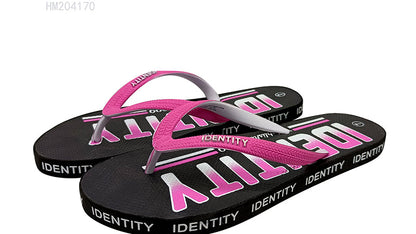 Wholesale Women's Casual Letter Print Beach Flip Flops