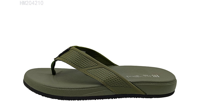 Olive Green Men's Casual Flip Flops