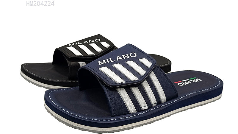 Milano Stripe Adjustable Men's Slides
