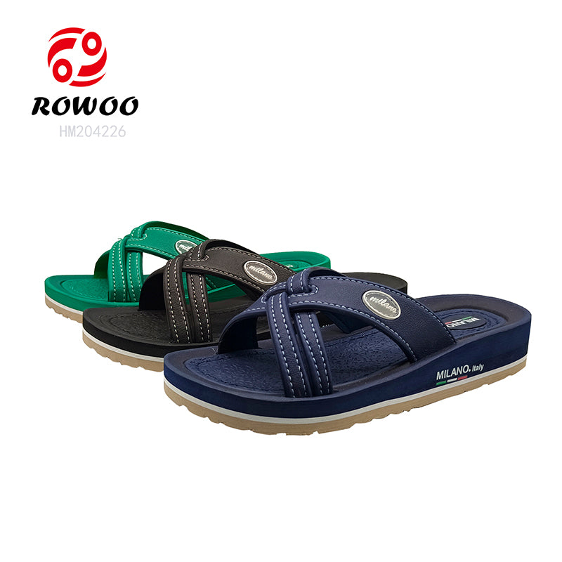 Milano Cross Strap Platform Slides