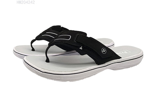 HUMMOO Men's Adjustable Strap Flip Flops
