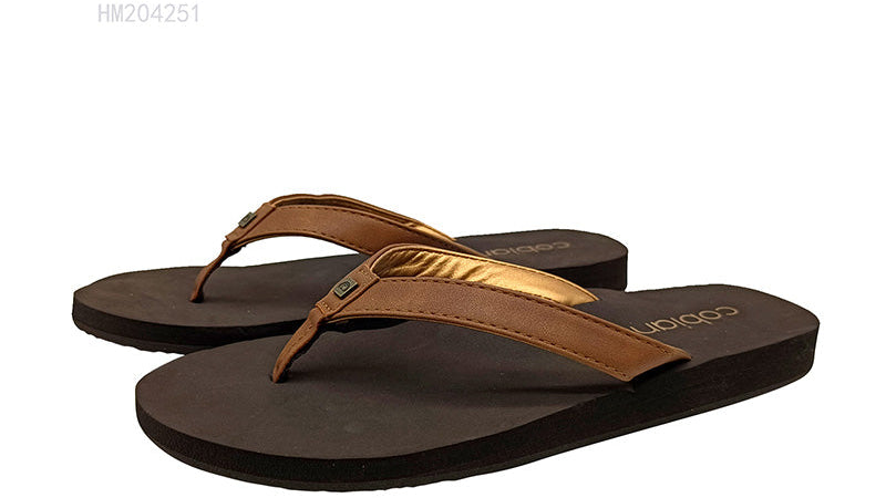 Men's Leather Strap Flip Flops Wholesale