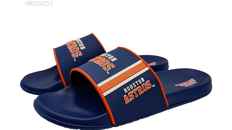 Men's Team Logo Print Slide Sandals