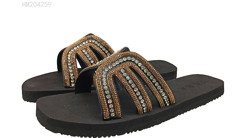 Custom Women's Rhinestone Slides OEM