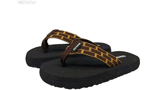 HUMMOO Men's Woven Strap Flip Flops