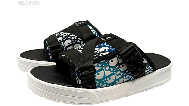 Men's All-match Print Adjustable Strap Slides