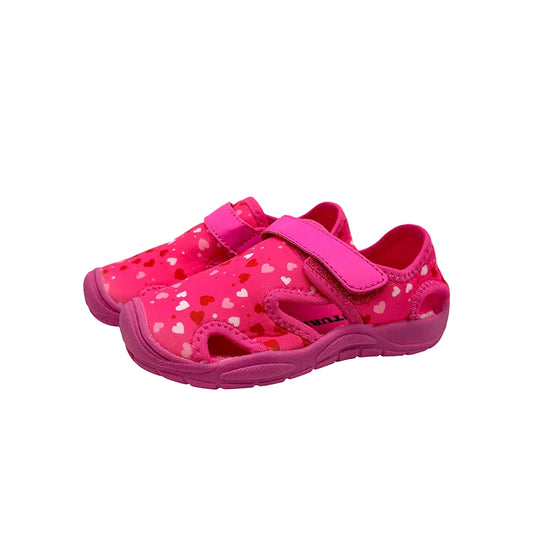 Heart Print Girls Water Shoes