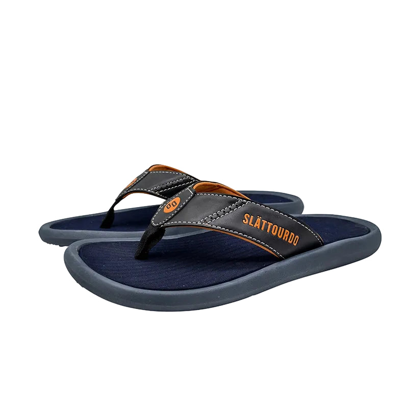Brand Print Men Flip Flops