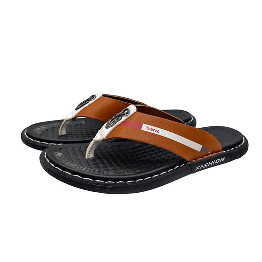 Brown Strap Men Flip Flops