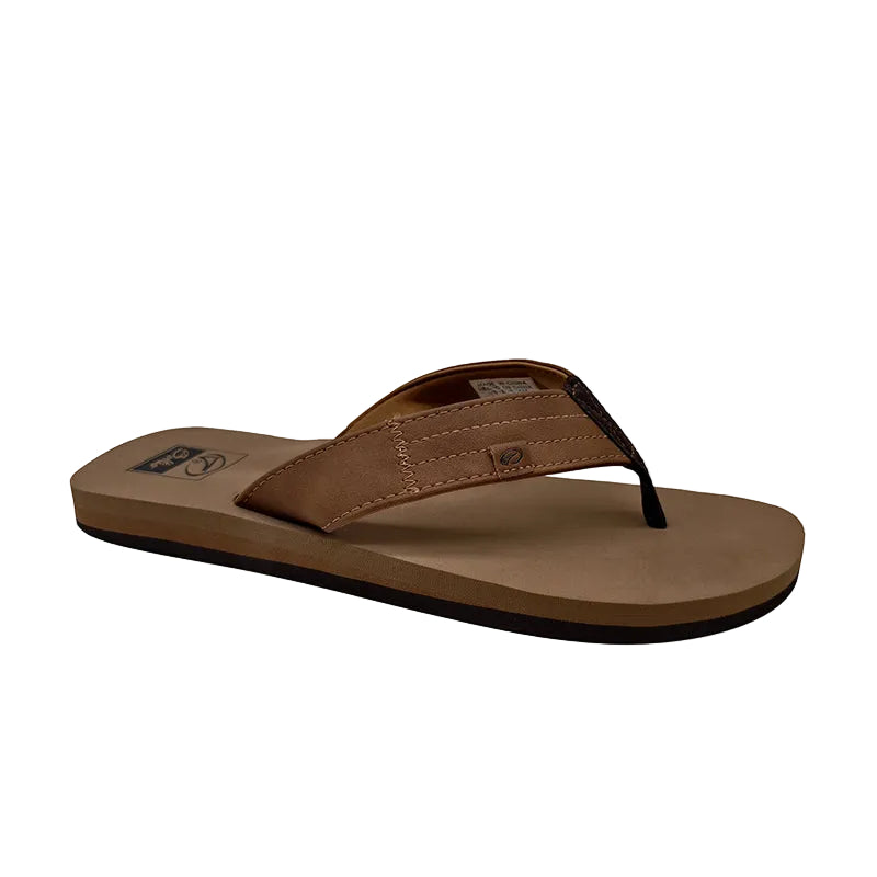 Stitched PU Flip Flops